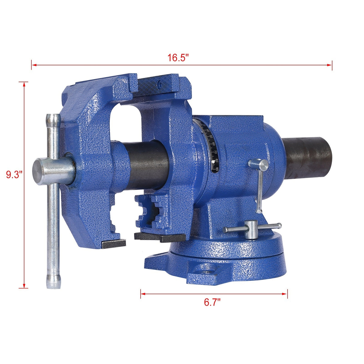 5" Multi-jaw Rotating Bench Vise