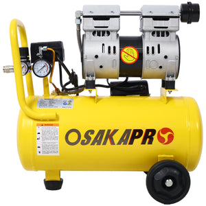 1.5HP Silent Oil-Free Air Compressor 8 Gallon