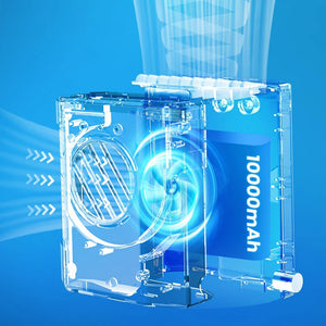 Portable 3-in-1 cooling fan BreezeMax Pro for powerful cooling, air circulation, and misting at BoltBuy.com