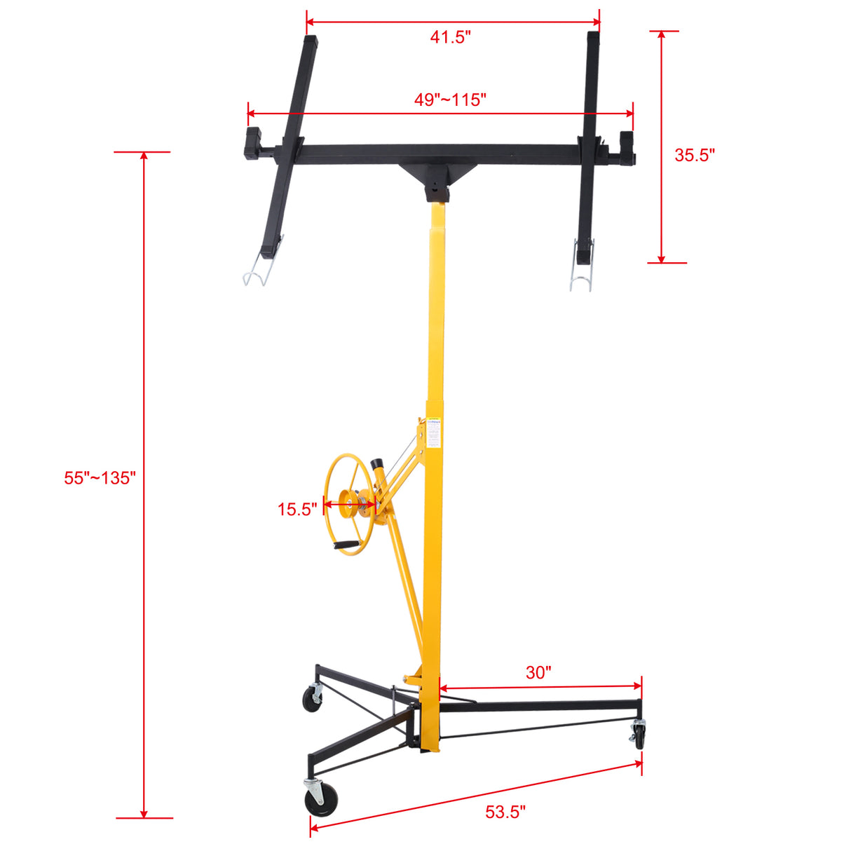 Drywall Lift Panel 11" Black & Yellow