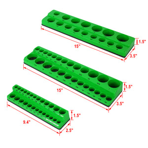 SAE Magnetic Socket Organizers (3 Pcs)