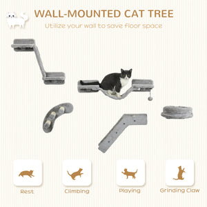 5PCs Wall Mounted Cat Furniture