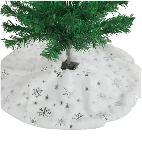 38CM Snowflake Christmas Tree Skirt_8