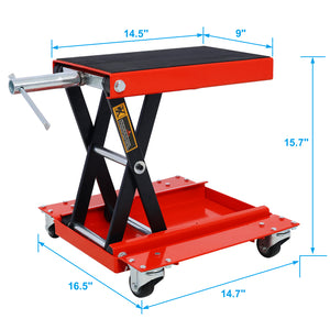 1100lb Motorcycle lift with dolly Jack