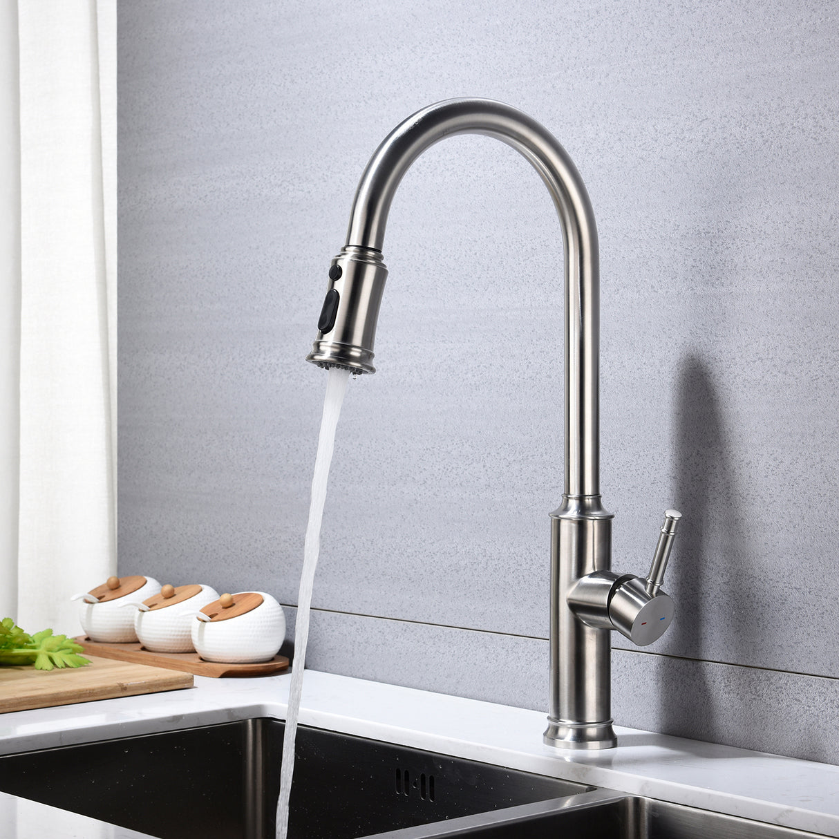 Kitchen Faucet with Pull Out Spraye