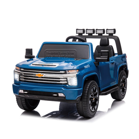 Blue 24V 2 Seater Ride On Truck Car