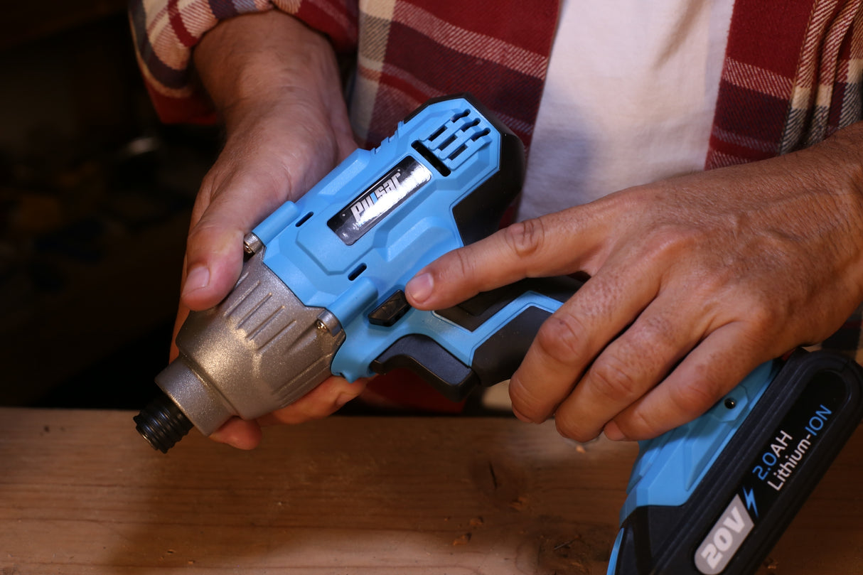 20V Cordless 2.0Ah Lithium-Ion Impact Driver 1/4" Hex Shaft