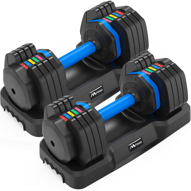 Upgrade your strength training with the 55lb x2 Dumbbell Set! Adjustable, durable, and space-saving with anti-slip handles. Shop now at boltbuy.com!