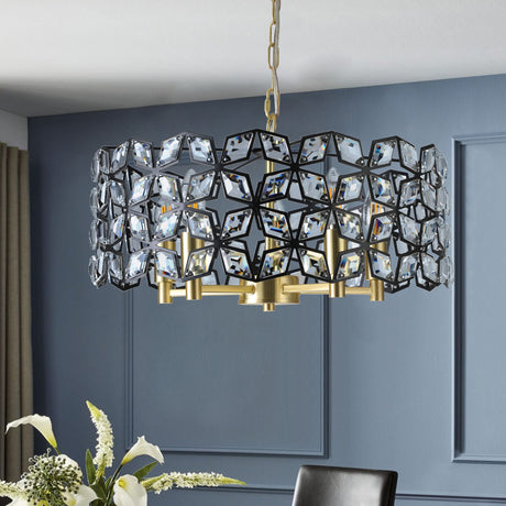 Modern Crystal Chandelier for Living-Room Round Cristal Lamp Luxury Home Decor Light Fixture