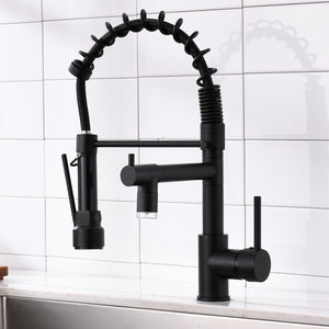 LED Commercial Kitchen Faucet with Pull Down Sprayer