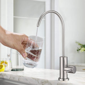 Kitchen Water Filter Faucet Brushed Nickel