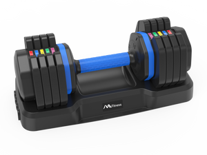 Upgrade your workouts with the 55lb Adjustable Dumbbell featuring anti-slip handles and 5 weight options. Durable, compact & stylish. Shop now at boltbuy.com!