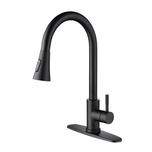 Kitchen Faucet with Pull Out Sprayer-Matte Black