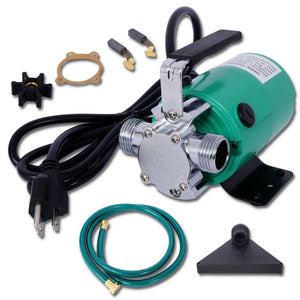 Water Transfer Pump, 115V 330 Gallon Per Hour - Portable Electric Utility Pump with 6' Water Hose Kit - To Remove Water From Garden, Hot Tub, Rain Barrel, Pool, Ponds, Aquariums, and More