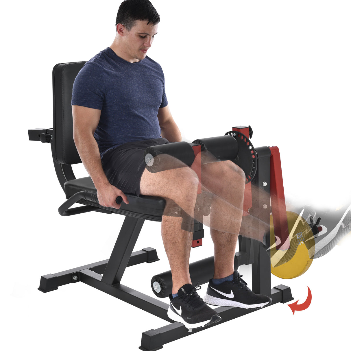 Leg Exercise Machine with Adjustable Seat