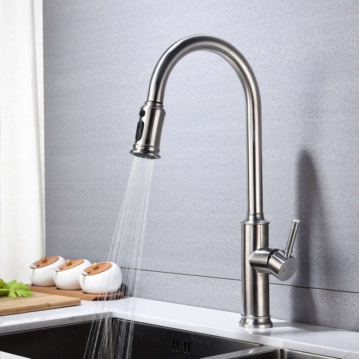 Kitchen Faucet with Pull Out Spraye