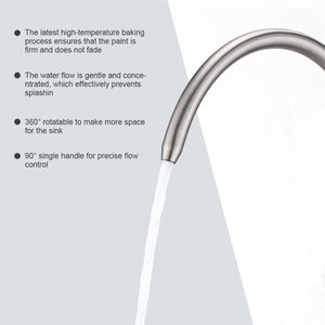 Kitchen Water Filter Faucet Brushed Nickel