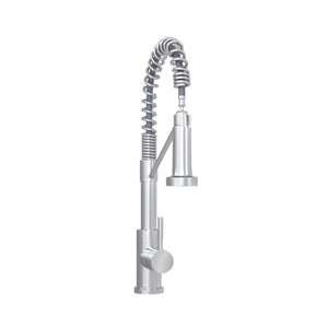 19" Single Handle Kitchen Faucet-Brushed Nickel