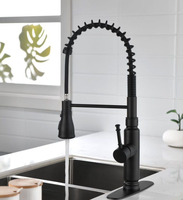 Touch Kitchen Faucet with Pull Down Sprayer-Matte Black