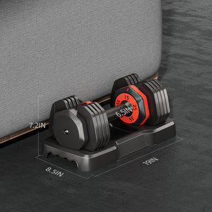 Upgrade your workout with the 55LB 5-in-1 Adjustable Dumbbell! Compact, versatile, and easy to use. Shop now at boltbuy.com for fitness made simple and efficient!