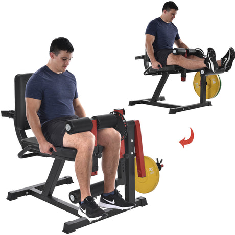 Leg Exercise Machine with Adjustable Seat