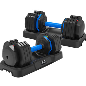 Upgrade your strength training with the 55lb x2 Dumbbell Set! Adjustable, durable, and space-saving with anti-slip handles. Shop now at boltbuy.com!