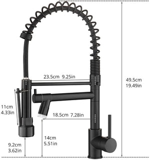 LED Commercial Kitchen Faucet with Pull Down Sprayer