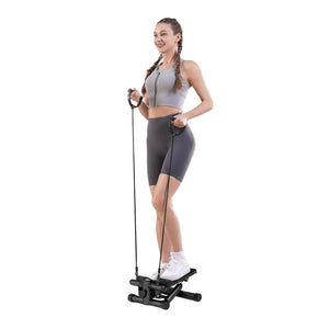 Hydraulic Fitness Stepper with Resistance & Display