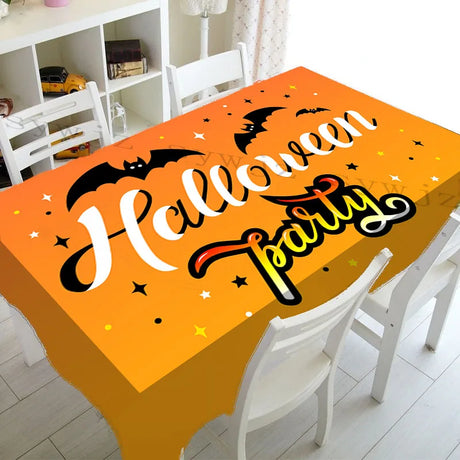 Enhance your Halloween celebrations with this fun and durable table cover.