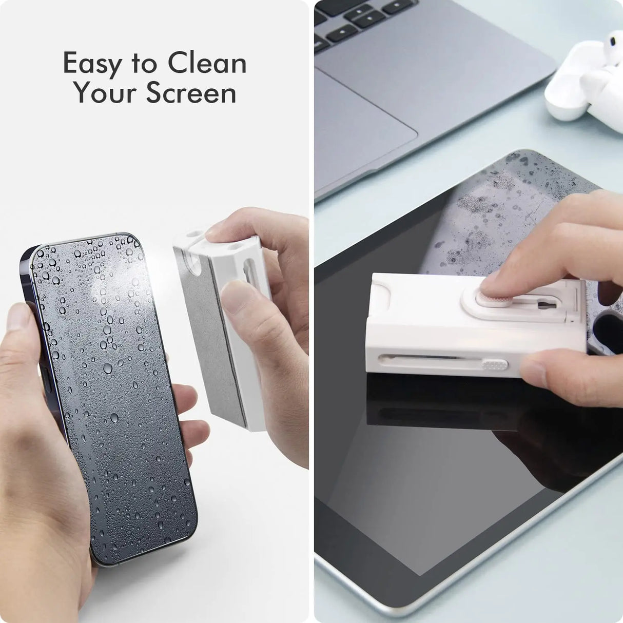 GadgetClean Kit 3-in-1 cleaning tool for screens, keyboards, and earbuds, compact and portable at BoltBuy.com