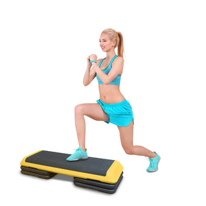 Boost your fitness with our Adjustable Aerobic Step Workout Step! Durable, non-slip, 3 height levels, lightweight. Shop now at boltbuy.com for a great deal!