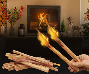 15 Lbs Fatwood Fire Starter Sticks with Wooden Box, 100% Natural Kindling wood, Pine Firewood Firestarter for Campfire, Stove, Fireplace, Bonfires, Grill