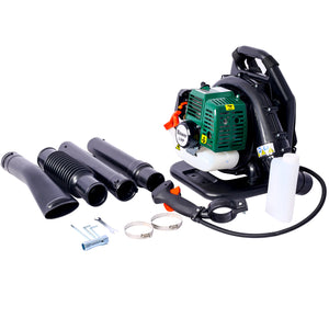 52cc 2-Cycle Gas Backpack Leaf Blower with extention tube