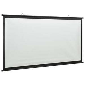 vidaXL Projection Screen Home Theater Screen Pull-down Projector Screen 16:9-1