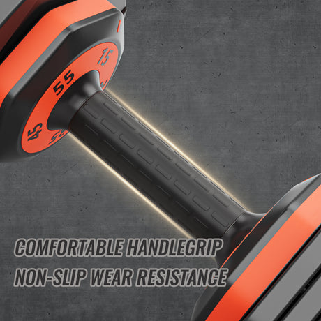 Upgrade your workout with the 55LB 5-in-1 Adjustable Dumbbell! Compact, versatile, and easy to use. Shop now at boltbuy.com for fitness made simple and efficient!