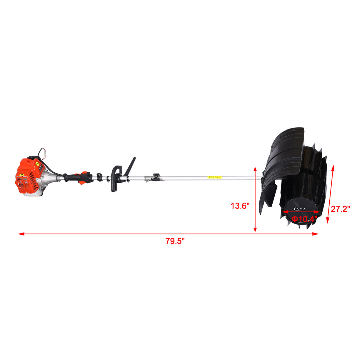 snow sweeper GASOLINE POWERED PADDLE PRO,52CC 2 STROKE ,PADDLE 27.2x10.4" EPA