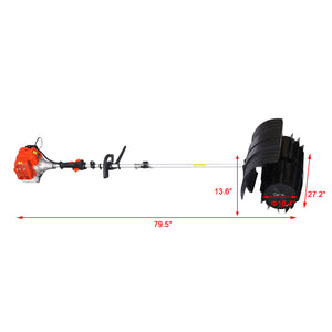 snow sweeper GASOLINE POWERED PADDLE PRO,52CC 2 STROKE ,with 2pcs PADDLE 27.2x10.4" EPA