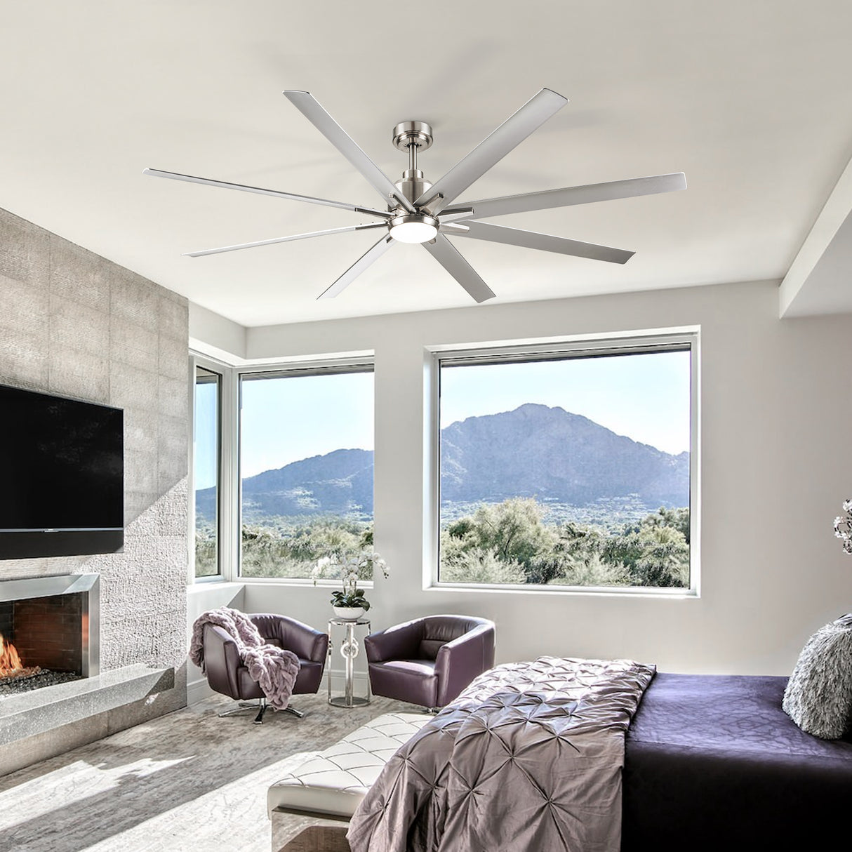 Smart 72" Integrated LED Ceiling Fan