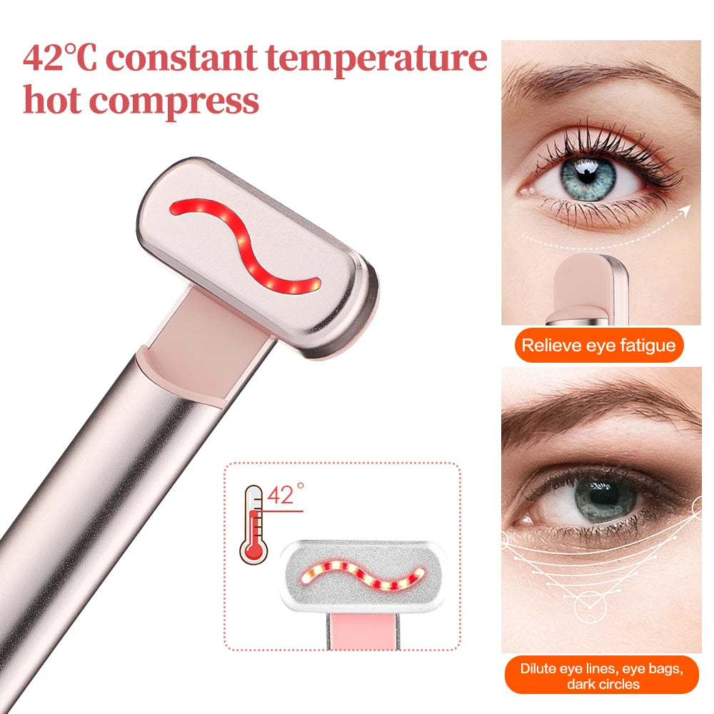 LumiLift 4-in-1 Facial Wand with red light therapy, microcurrents, and vibration massage for anti-aging and skin rejuvenation at BoltBuy.com