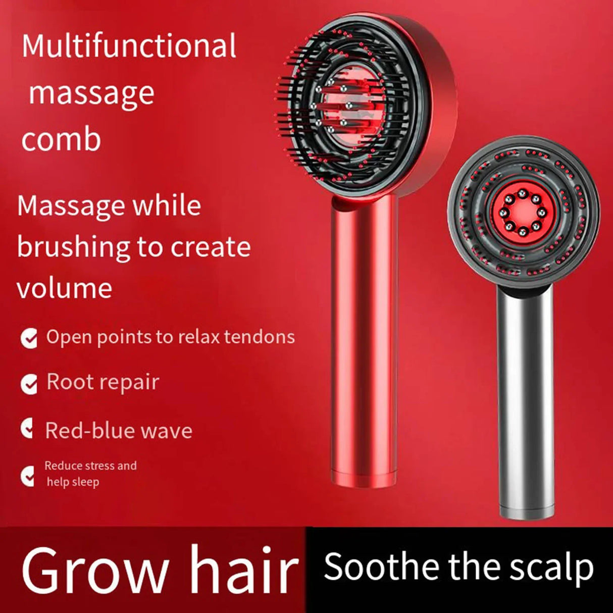 LushLocks electric comb for hair growth and scalp massage, promoting healthier, shinier hair at BoltBuy.com