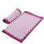 Acupressure mat and pillow set for pain relief and relaxation, ideal for massaging muscles and improving circulation. Available in multiple colors with portable carry bag included for easy transportation. Perfect for home use or sports recovery. Shop at BoltBuy for your wellness needs.