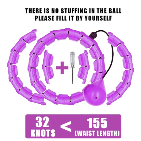 Tone Twirl-Fitness Hoop with Weights