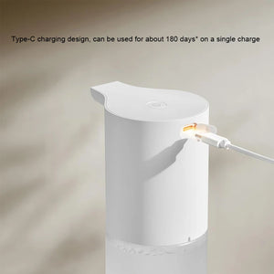 Automatic soap foam dispenser with touchless sensor, sleek design. ideal for hygienic hand washing, available at Boltbuy.com