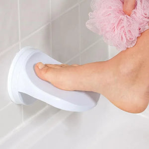 ShaveEase Pedal no-drill shower foot rest for easy and safe leg shaving, with suction cup design at BoltBuy.com