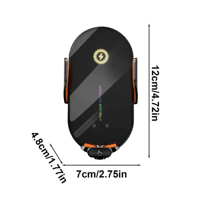 ClampCharge 360 Wireless Car Charger 66W for fast and efficient phone charging with strong grip mount, ideal for on-the-go charging at BoltBuy.com