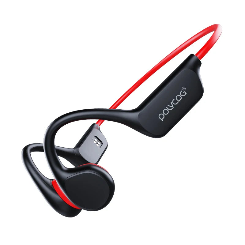 IPX8 waterproof bone conduction Bluetooth headset, AquaVibe Pro, perfect for swimming and outdoor activities, at BoltBuy.com"