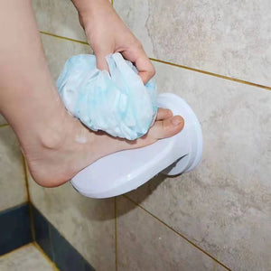 ShaveEase Pedal no-drill shower foot rest for easy and safe leg shaving, with suction cup design at BoltBuy.com