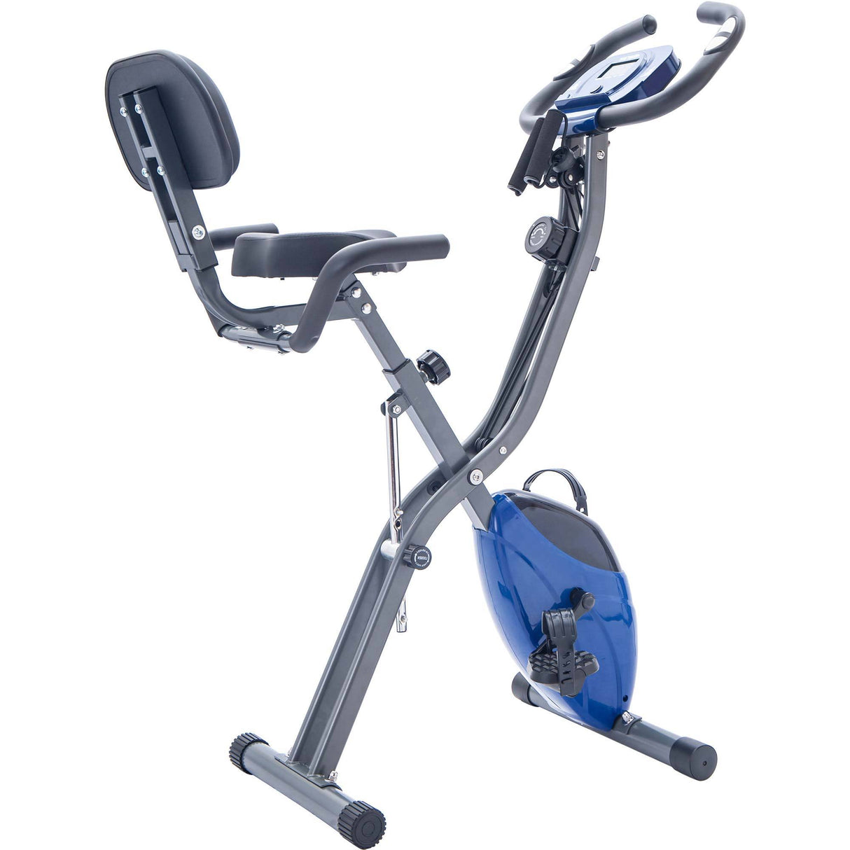 Recumbent X-Bike with 16-Level Adjustable Resistance