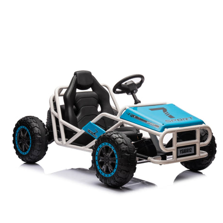 Blue 24V Ultimate Go-Kart for Kids Ages 6+