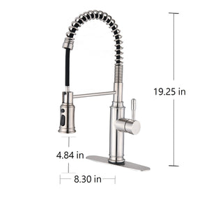 Touch Kitchen Faucet with Pull Down Sprayer-Brushed Nickel